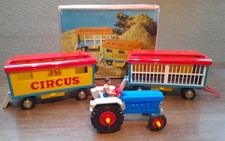 DDR Spielzeug Plaho Traktor mit Cirkus / Zirkus Zug,Set in OVP 