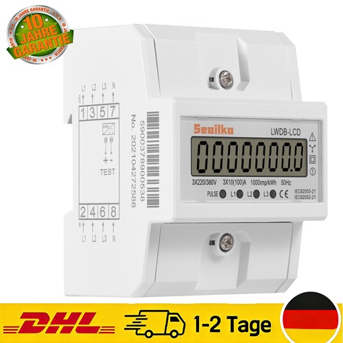 Drehstromzähler geeicht für