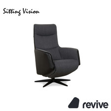 Sitting Vision TW 093 Stoff Relax-Sessel Leder Grau elektr. Funktion Akku