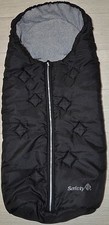 Safety Kinderwagen/Buggy Fußsack Winter gefüttert Gr.L Schwarz