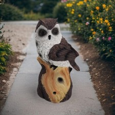 Dekofigur Gartenfigur Eule