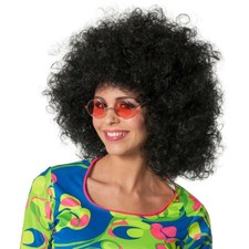 Afro perücke schwarz - afro,