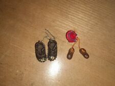 Anstecknadel Bergsteiger Schuhe Bergschuhe Gebirgsjäger Edelweiß Bakelit 2 Paar