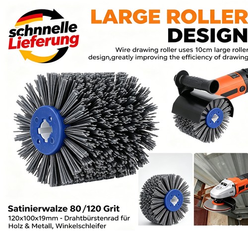 120 körnig satinierwalze - 80,