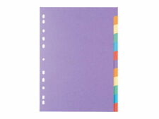 Ordnerregister für A4 Ordner Karton Register 12 Teile in 2 x 6 Farben 150g/m²