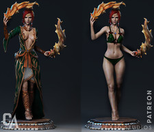 Triss Merigold Resin Modell Bausatz Figur zum Zusammenbauen und Bemalen