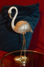 Flamingo Figur goldfarben Deko