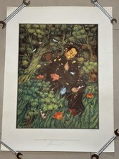 Arik Brauer „Naturgarten“ , Signiert, 338/400, 80 x 60cm Farbsiebdruck