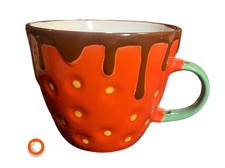 Riesige KaffeeTasse Erdbeere Nana Keramik 18cm*15cm Inhalt 1,3 Liter