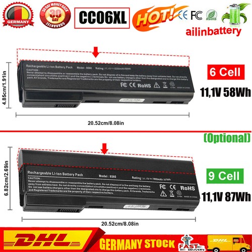 9zellen 6360b akku für - für, hp