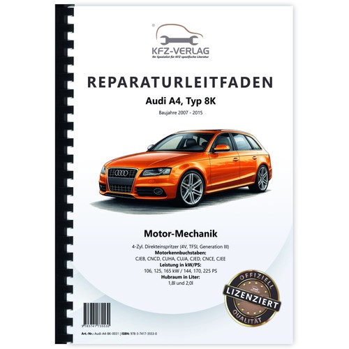 Audi typ 4 zyl - 8k, (07-15)
