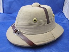 Alter Tropenhelm Hut  Militär Safarihut ~ Delhi Indien ~ Dachbodenfund