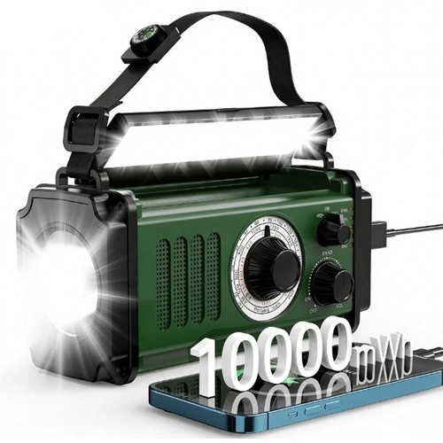 10000mah radio solar - radio,