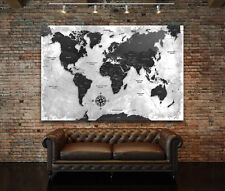 LEINWAND BILD WELTKARTE