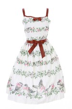 JSK-26-1 Creme Weiß Blumen