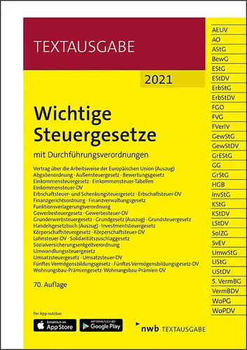 Wichtige steuergesetze mit - steuergesetze:,