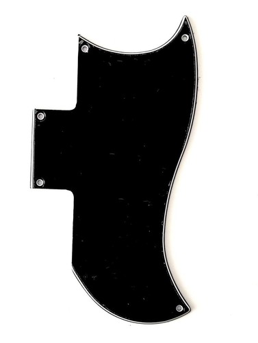 Pickguard schwarz half face - schwarz,