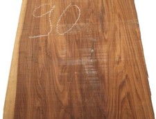 1x Palisander Holz Morado Santos 90x39-44cm x 51-52mm