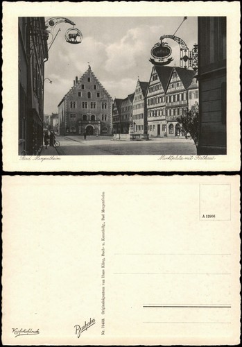 Ansichtskarte bad mergentheim - ansichtskarte,