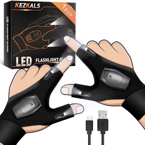 Led angeln handschuhe - led,
