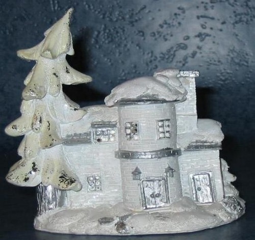 Weihnachtshaus mit licht - x,