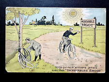 AK Litho (1349) Werbung Reklame für Increvable Ergot Fahrrad Pneumatik
