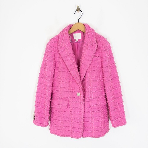 Blazer jacke rosa struktur - h&m,