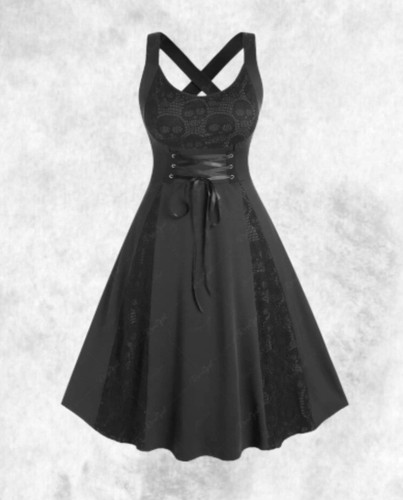 Neu schwarz gothic totenkopf - neu,