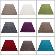 Einfarbig Hochflor Teppich
