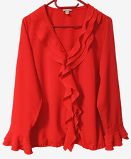 Volant-Schlupfbluse ALBA MODA