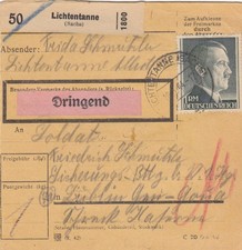 GG: Judaika: Paketkarte