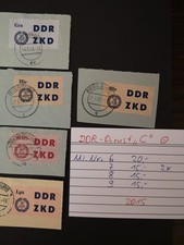 DDR-Dienst (C) gestempelt  Lot mit 4 verschiedenen Mi.Nr. 6-9