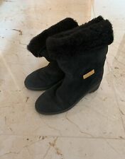 Schwarze Lammfell Winterstiefel, Pertti Palmroth Damenschuhe, 37, sehr gepflegt