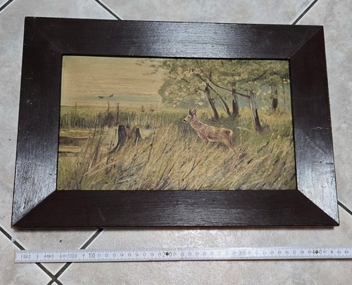 ölbild wald feld mit - wald-feld,