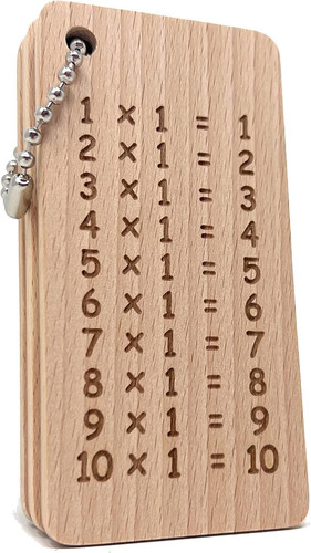 1x1 lernkarten aus - 1x1, holz