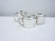 Kannenset versilbert Krupp Art Berndorf St.Gertrauden Krankenh. Gio Ponti Design