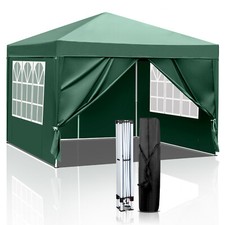 Pavillon Faltpavillon 3x3m Partyzelt Pavillion Pop-Up Wasserdicht UV-Schutz Grün