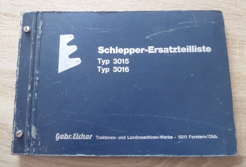 Eicher schlepper 3015 3016 - eicher, +