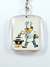 Schlüsselanhänger - Koch Niedliches Design 60er Jahre - Der Viadukt Unieux 42 -