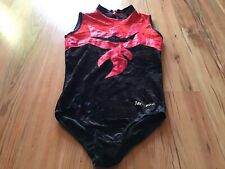 Mezzo Turnanzug, Gymnastikanzug, Wettkampfanzug Gr. 152 rot, schwarz !!!