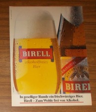 Seltene Werbung BIRELL - In geselliger Runde ein frischwürziges Bier 1985