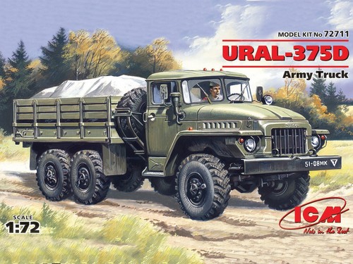 Icm 72711 ural 375d - icm, truck