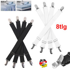 Bettlakenspanner 8 Stk. verstellbar 25cm-50cm 120cm Betttuchspanner Lakenspanner