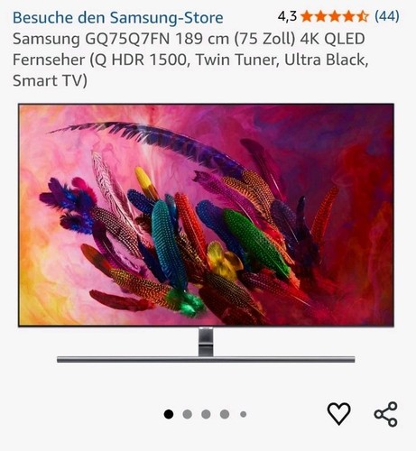 Samsung gq75q7fn zoll qled - samsung,