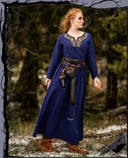 Mittelalter Larp Wikinger Kleid mit Stickerei - Aslaug  Leonardo Carbone