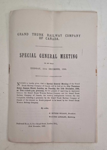 Grand trunk railway - trunk,