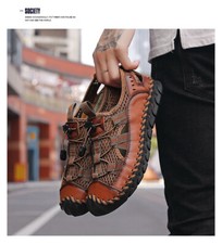 Herren Rindsleder Schuhe Freizeit Laufschuhe Sneaker Übergröße 48 S33 sofort li.