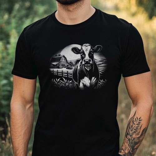 Herren shirt kuh motiv - herren, t-shirt