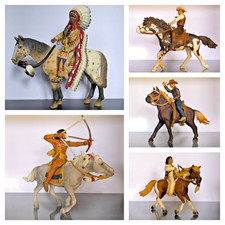 Schleich Pferde Indianer Cowboy Raritäten Alt Selten Menschen Retired Amerika703