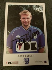 TOTO TORE ANDRÉ DAHLUM KAA GENT Autogrammkarte original signiert NORWEGEN